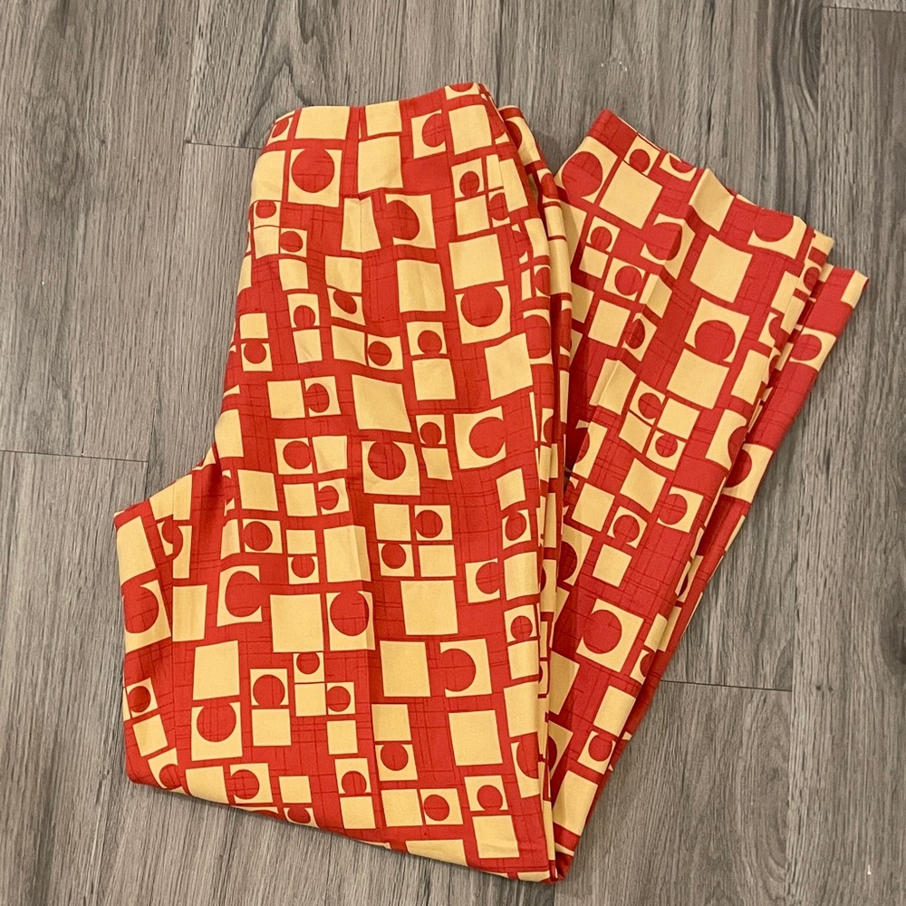 Talbots 100% Silk Geometric Pants